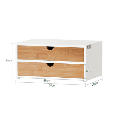 SoBuy | Porta Capsule Caffè | Scatola Contenitore | Cassettiera in bambù | FRG180-WN