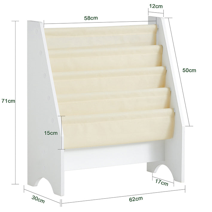 SoBuy | Libreria per bambini | Scaffale pensile | Porta riviste | FRG225-W