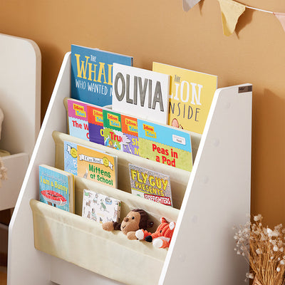 SoBuy | Étagère à Livres pour Enfants | Étagère Suspendue | Porte-journaux | FRG225-W