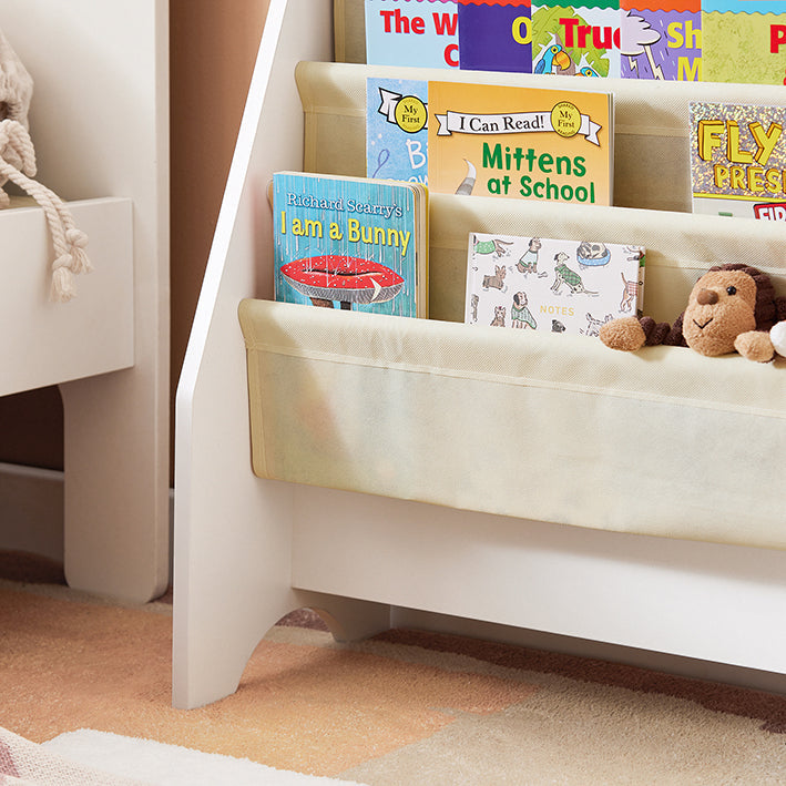 SoBuy | Étagère à Livres pour Enfants | Étagère Suspendue | Porte-journaux | FRG225-W