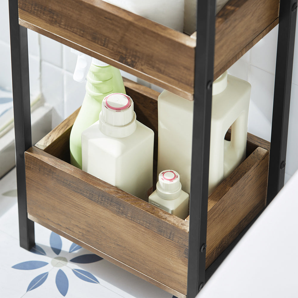 Prévente | SoBuy | Étagère de salle de bain vintage | petite étagère | étagère de rangement | FRG226-F