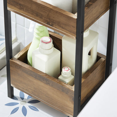 Prévente | SoBuy | Étagère de salle de bain vintage | petite étagère | étagère de rangement | FRG226-F