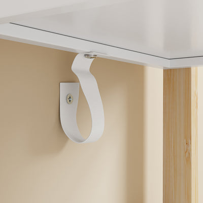 SoBuy Badezimmerschrank Schmal 20cm Breit mit 4 Stabilen Regalen Weiß | FRG226-H-WN