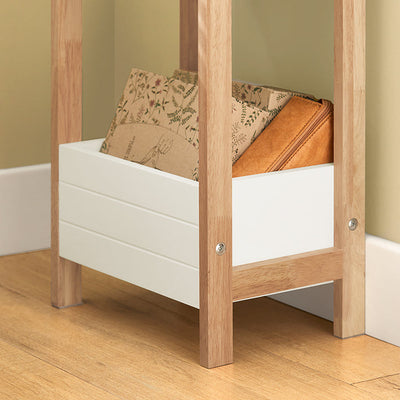 Prévente | SoBuy | Étagère de salle de bain | Petite étagère | Étagère de rangement blanche | FRG226-WN
