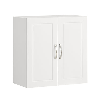 SoBuy | Armoire murale de salle de bain | Armoire suspendue | Armoire de salle de bain blanche | FRG231-W