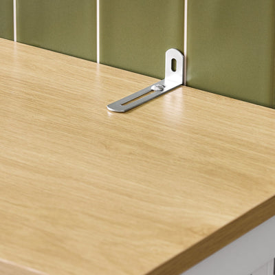 SoBuy | Mobile alto da bagno | Armadietto da bagno | Scaffale da bagno | Bianco e legno naturale | FRG236-WN
