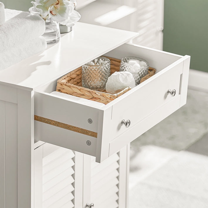 SoBuy | Mobile bagno | Armadietto da bagno | Sideboard Bianco | FRG238-W