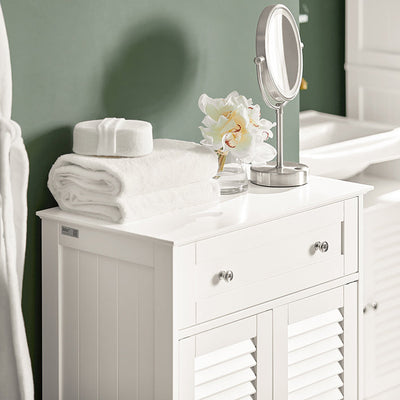 SoBuy | Mobile bagno | Armadietto da bagno | Sideboard Bianco | FRG238-W