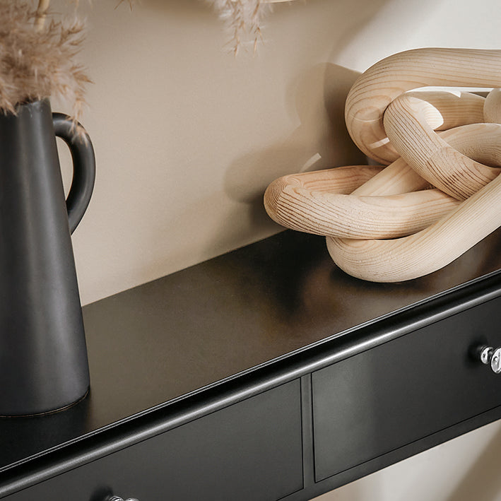 Prévente | SoBuy | Étagère flottante | Tiroir mural | Armoire suspendue | Étagère murale | Noir | FRG43-L-SCH