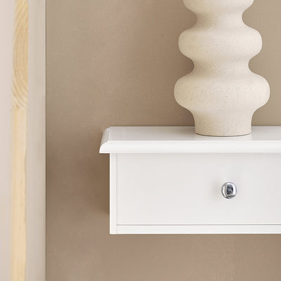 SoBuy | Étagère flottante | Tiroir suspendu | Étagère murale blanche | FRG43-W 