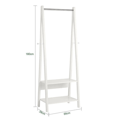 SoBuy | Porte-vêtements | Portant à vêtements | Tringle à vêtements blanc | FRG59-W