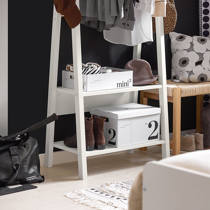 SoBuy | Porte-vêtements | Portant à vêtements | Tringle à vêtements blanc | FRG59-W