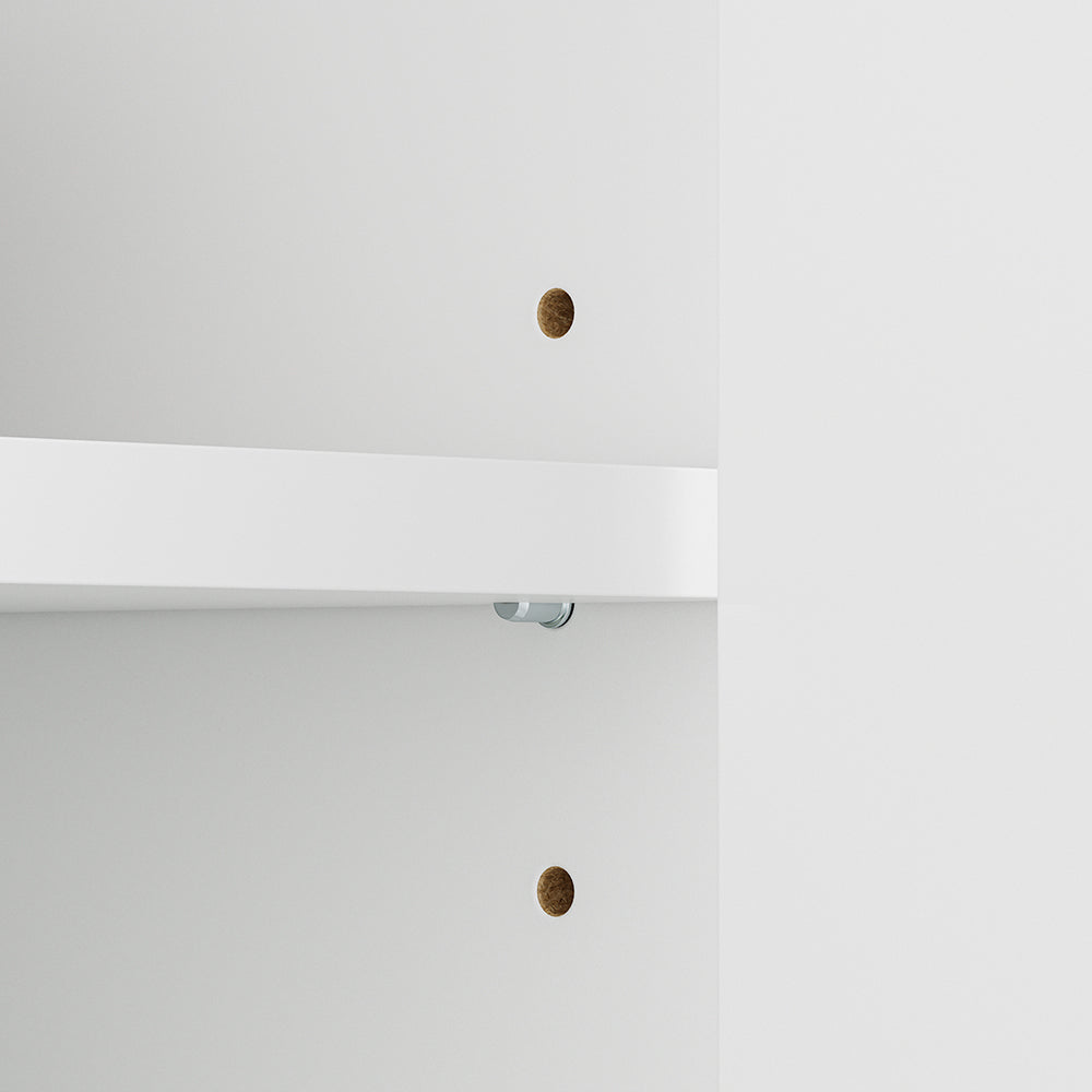 SoBuy Mikrowellenschrank mit 4-in-1-Ladestation für Küche Weiß FSB09-E-W