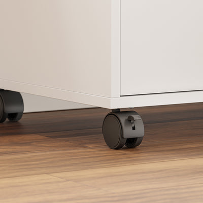 SoBuy Mikrowellenschrank mit 4-in-1-Ladestation für Küche Weiß FSB09-E-W
