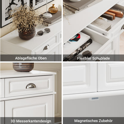 Vorverkauf | SoBuy | Schuhschrank | Sideboard | Schuhkipper für 12-15 Paare Schuhe | FSB104-W