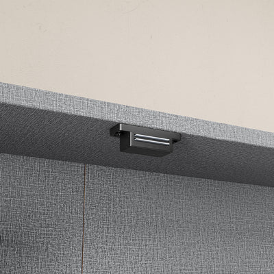 SoBuy | Wandschrank hängend schmal mit 2 Türen Dunkelgrau | FSB113-H-DG