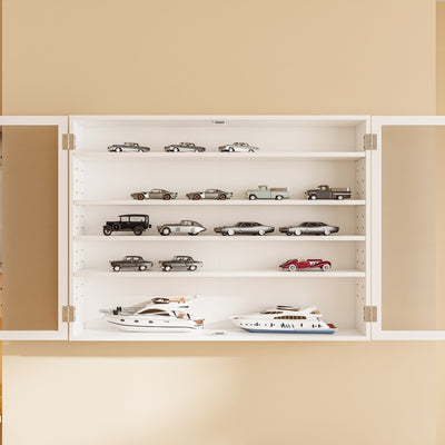 SoBuy | Hängevitrine Weiß Schmal 12cm Tief | FSB113-W