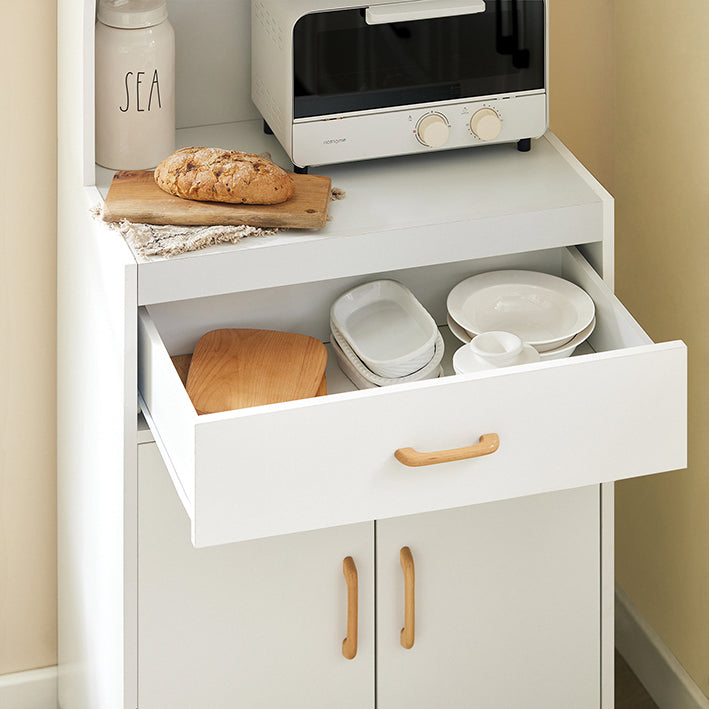 SoBuy | Meuble de Cuisine | Meuble Micro-ondes | Buffet de Cuisine Blanc | FSB12-W