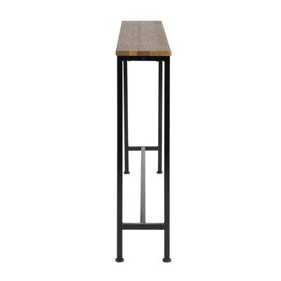 SoBuy Konsolentisch Schmal Flurtisch Vintagebraun & Schwarz 120x80x20cm FSB19-XL-N