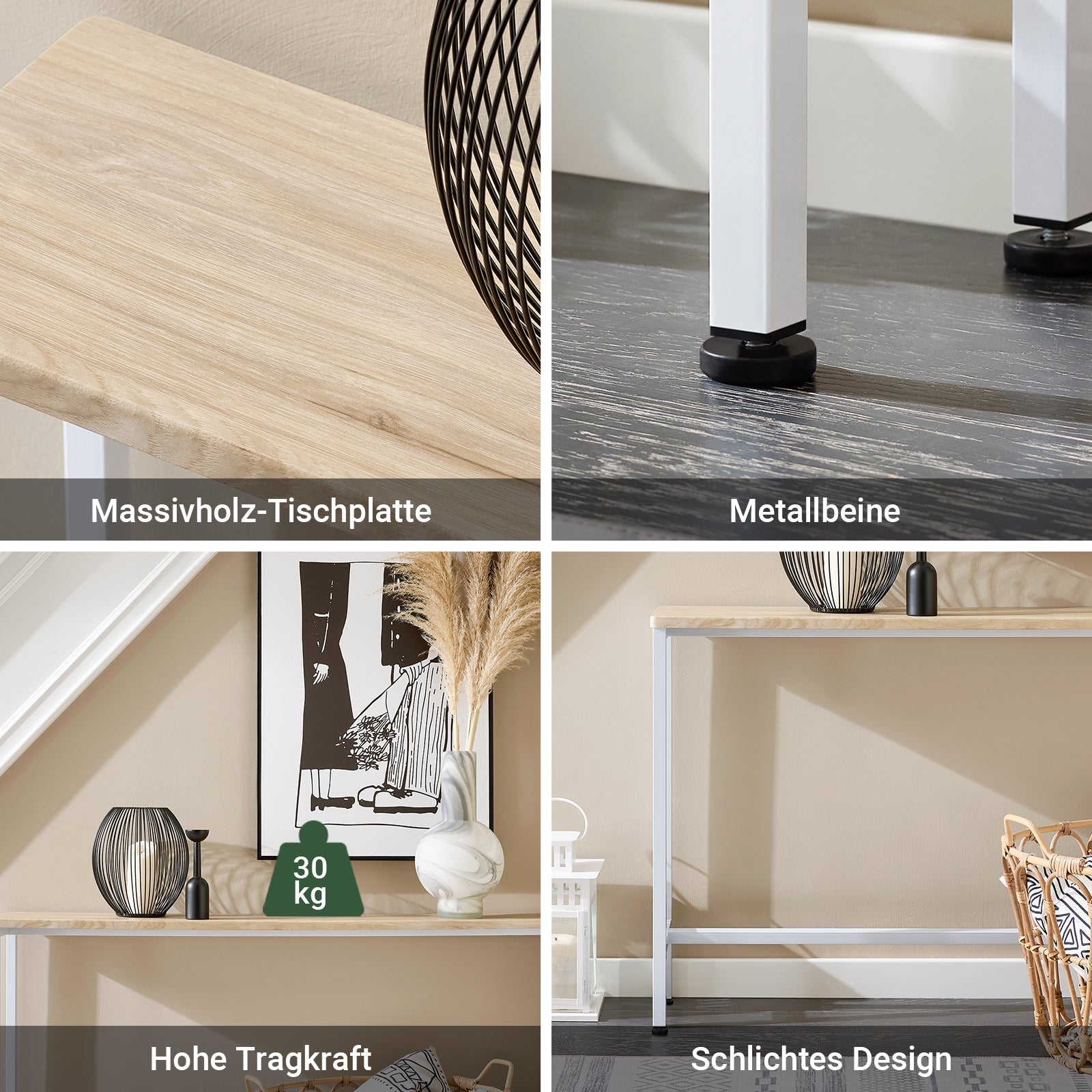 Prevendita | SoBuy | Tavolo Consolle | Tavolo da Ingresso | Tavolino Decorativo | Credenza | Tavolino Laterale 20cm | FSB19