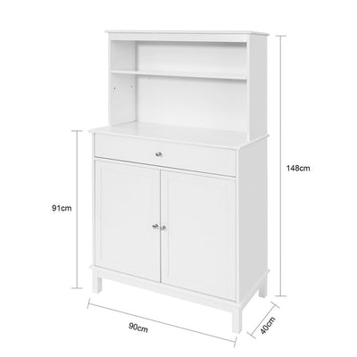 SoBuy | Mobile da Cucina | Mobile Contenitore | Credenza bianca | FSB26-W