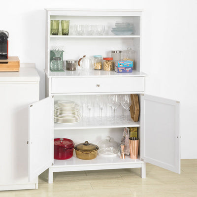 SoBuy | Mobile da Cucina | Mobile Contenitore | Credenza bianca | FSB26-W