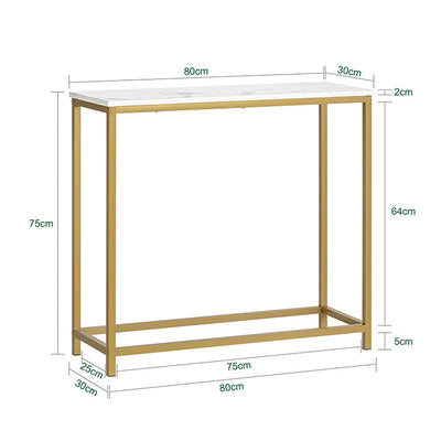 SoBuy | Consolle con struttura in metallo dorato | Tavolo da ingresso | Credenza | FSB29-G