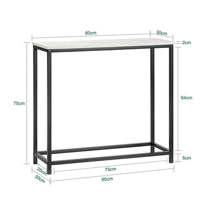 SoBuy | Consolle con Struttura in Metallo | Tavolo da Ingresso | Credenza | FSB29-SCH