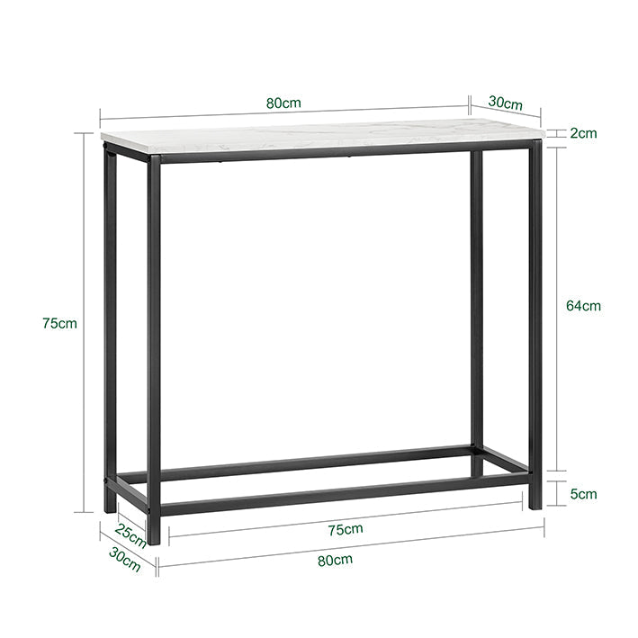SoBuy | Consolle con Struttura in Metallo | Tavolo da Ingresso | Credenza | FSB29-SCH