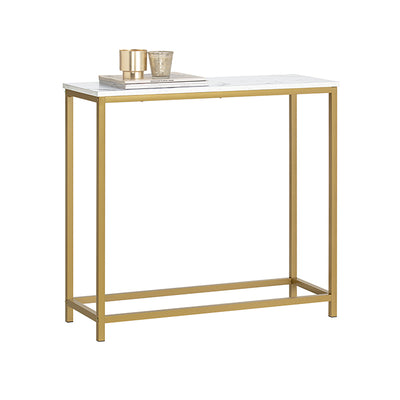 SoBuy | Console avec structure en métal doré | Table d'entrée | Buffet | FSB29-G 