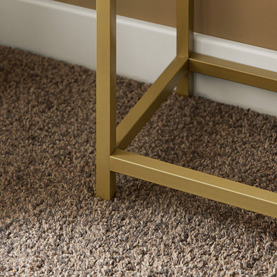 SoBuy | Consolle con struttura in metallo dorato | Tavolo da ingresso | Credenza | FSB29-G