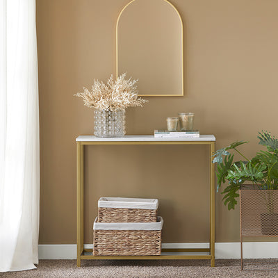 SoBuy | Console avec structure en métal doré | Table d'entrée | Buffet | FSB29-G 
