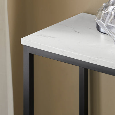 SoBuy | Consolle con Struttura in Metallo | Tavolo da Ingresso | Credenza | FSB29-SCH