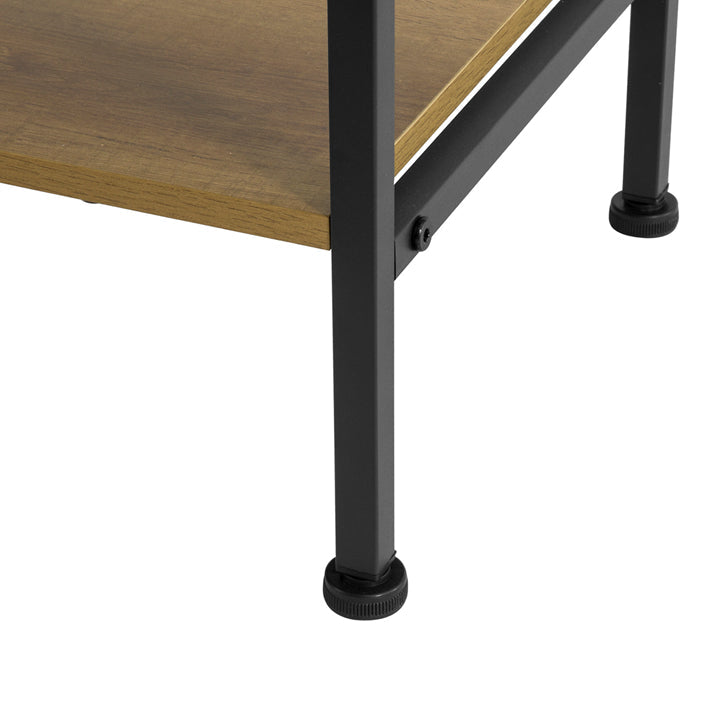 SoBuy | Consolle con 3 Ripiani | Tavolino da Ingresso | Credenza in Metallo | FSB35-PF
