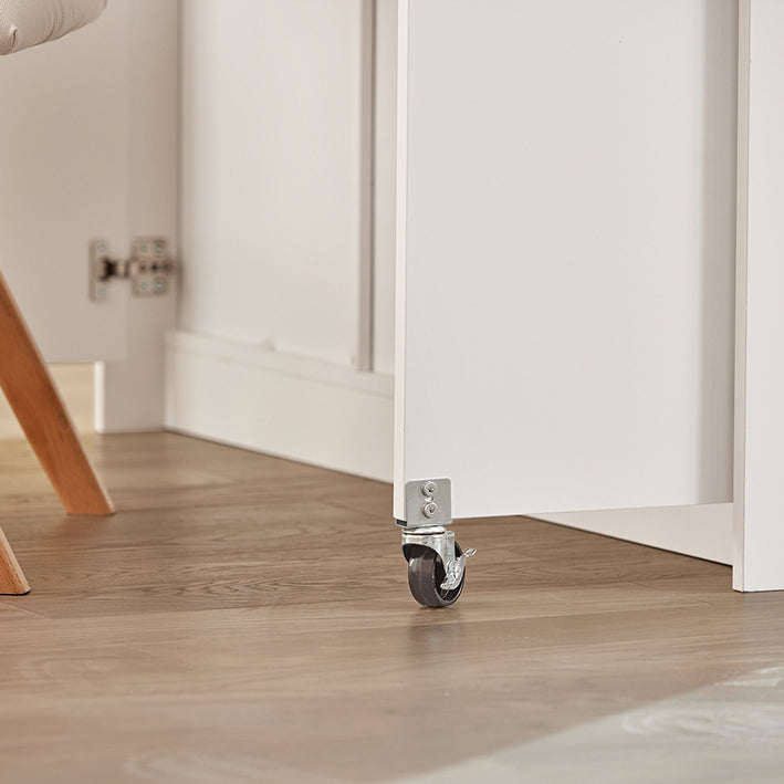 SoBuy | Buffet à portes coulissantes | Îlot de cuisine | Commode | Blanc | FSB36-WN