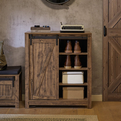 SoBuy | Credenza con anta scorrevole | Cassettiera | Scarpiera | Mobiletto per corridoio | FSB59-N