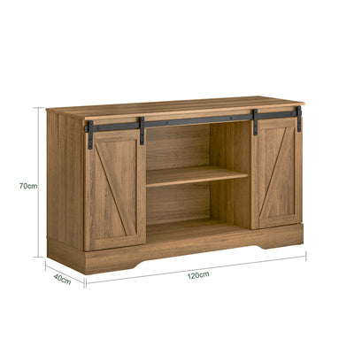 SoBuy | Credenza con anta scorrevole | Cassettiera | Mobile TV | Mobile da ingresso | FSB60-BR