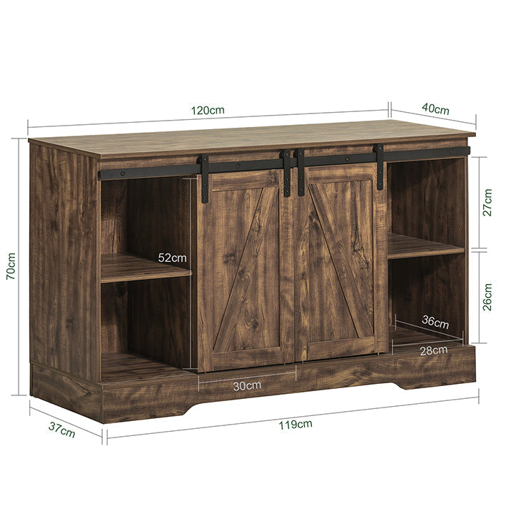 SoBuy | Credenza con anta scorrevole | Cassettiera | Mobile TV | Mobile da ingresso | FSB60-N