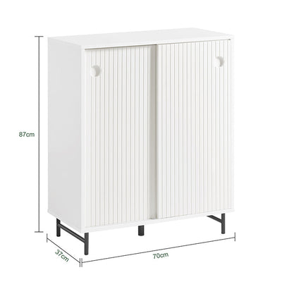 SoBuy | Scarpiera | Madia | Mobile da ingresso | Cassettiera | Mobile da cucina | FSB62-W
