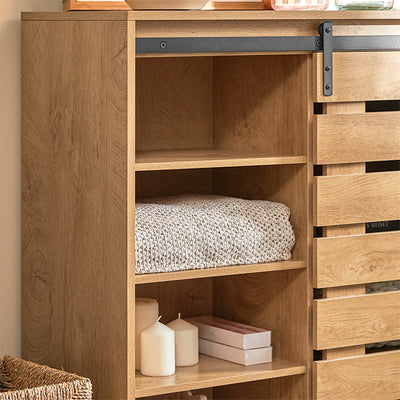 SoBuy | Buffet à porte coulissante | Commode | Meuble à chaussures | Meuble d'entrée | FSB65-N