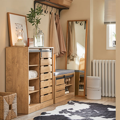 SoBuy | Buffet à porte coulissante | Commode | Meuble à chaussures | Meuble d'entrée | FSB65-N