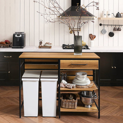 SoBuy | Cassettiera | Armadio da ingresso | Isola per cucina | Mobile da cucina | FSB71-PF