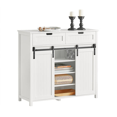 SoBuy | Credenza da Cucina | Sideboard | Mobile da Ingresso | Cassettiera | FSB74-W