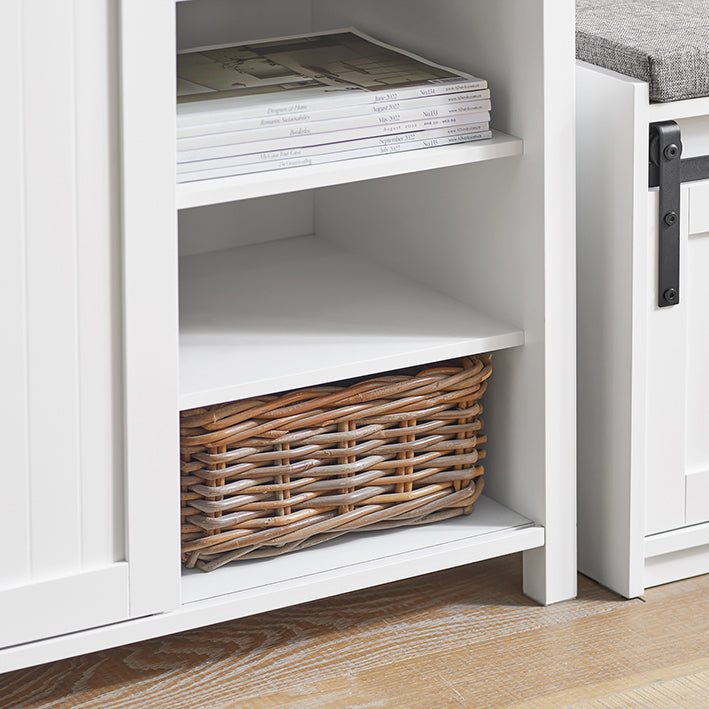 SoBuy | Credenza da Cucina | Sideboard | Mobile da Ingresso | Cassettiera | FSB74-W