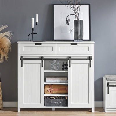 SoBuy | Credenza da Cucina | Sideboard | Mobile da Ingresso | Cassettiera | FSB74-W