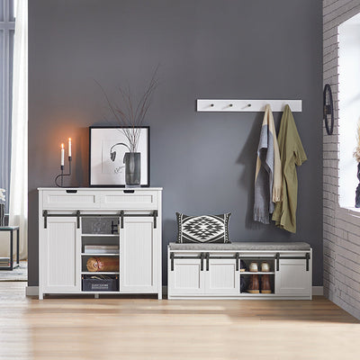 SoBuy | Credenza da Cucina | Sideboard | Mobile da Ingresso | Cassettiera | FSB74-W