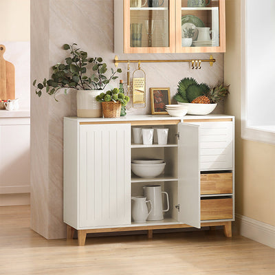 SoBuy | Armadietto da Cucina | Credenza | Mobiletto per Ingresso | Cassettiera | Mobile TV | FSB75-WN
