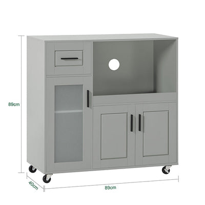 SoBuy | Mobile Cucina | Credenza | Mobiletto Ingresso | Carrello Cucina | FSB78-HG