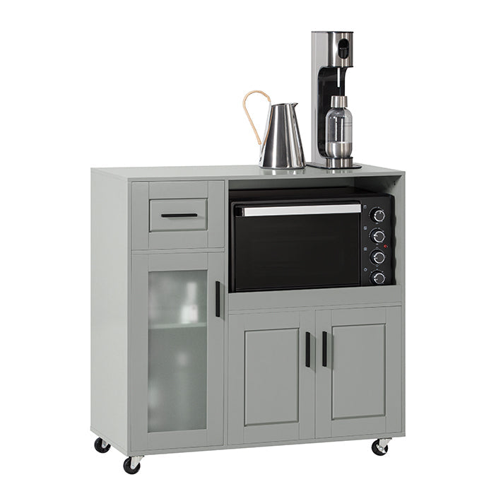 SoBuy | Mobile Cucina | Credenza | Mobiletto Ingresso | Carrello Cucina | FSB78-HG