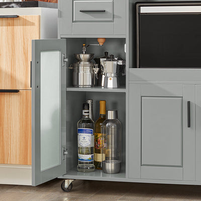 SoBuy | Mobile Cucina | Credenza | Mobiletto Ingresso | Carrello Cucina | FSB78-HG